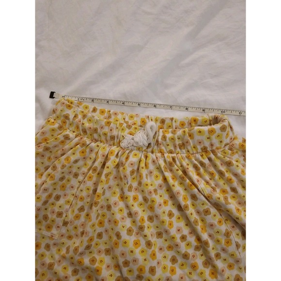 Cat & Jack Girls 8 Floral Skort Skirt w Built-In Shorts Cream Yellow - Picture 4 of 5